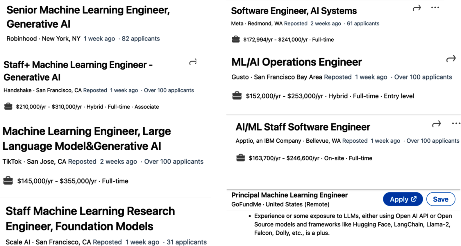 Figure 1-12. Many companies put AI engineering and ML engineering under the same